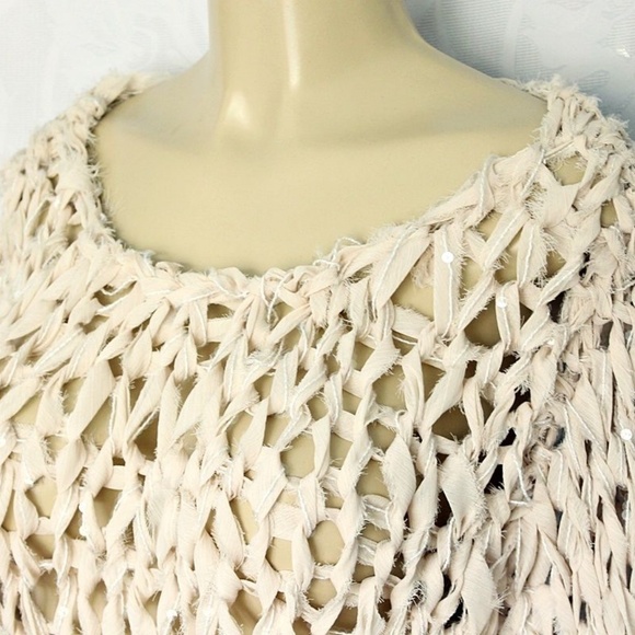 Foley+Corinna Top Blouse Long Sleeve XS Cream Beig - Picture 6 of 8